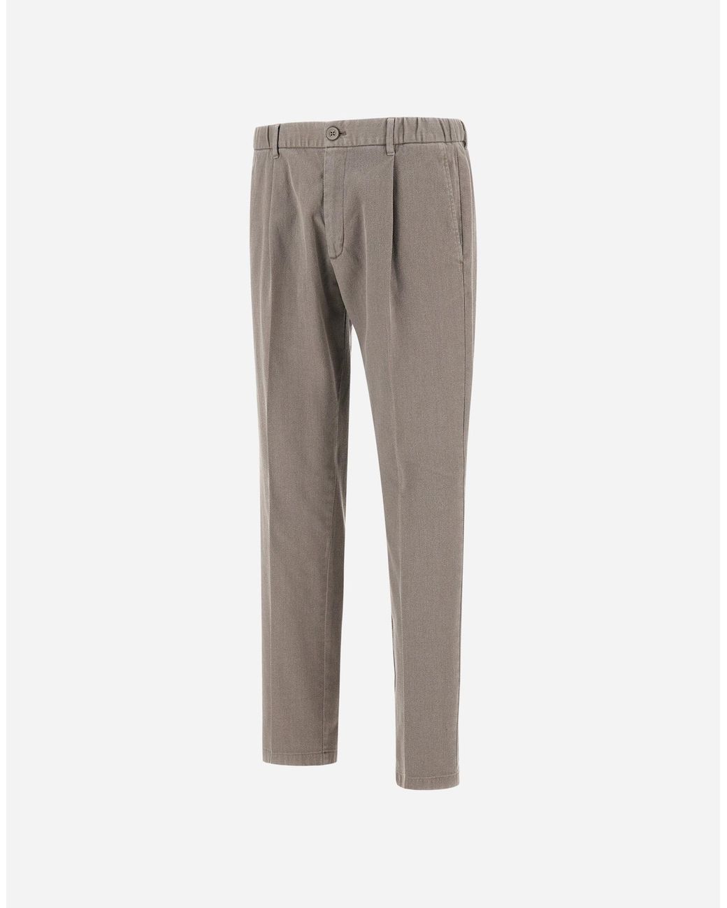Herno Gray Trousers for men
