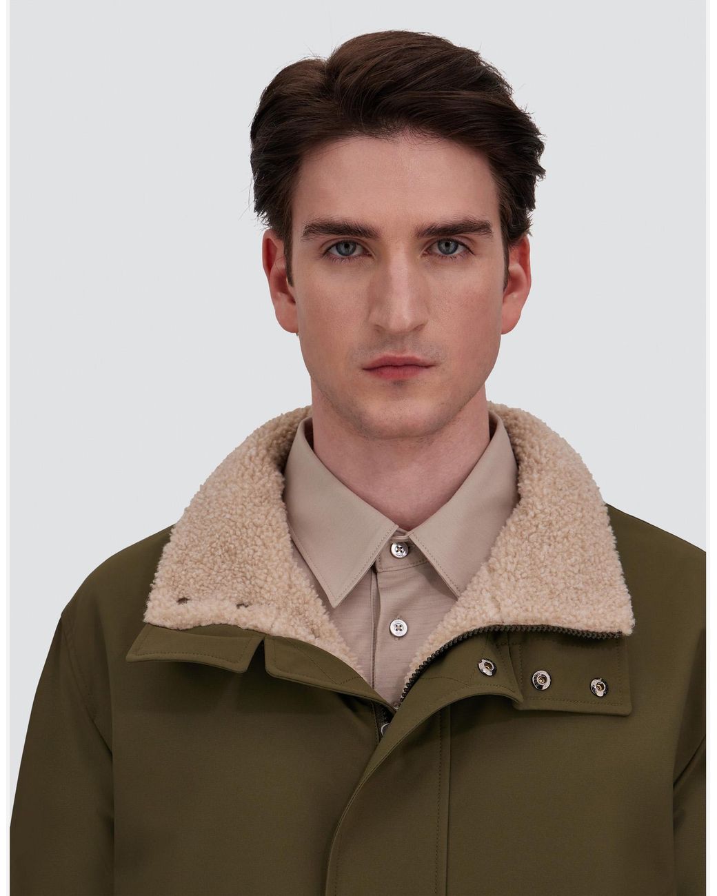 Herno Green Short Coat for men