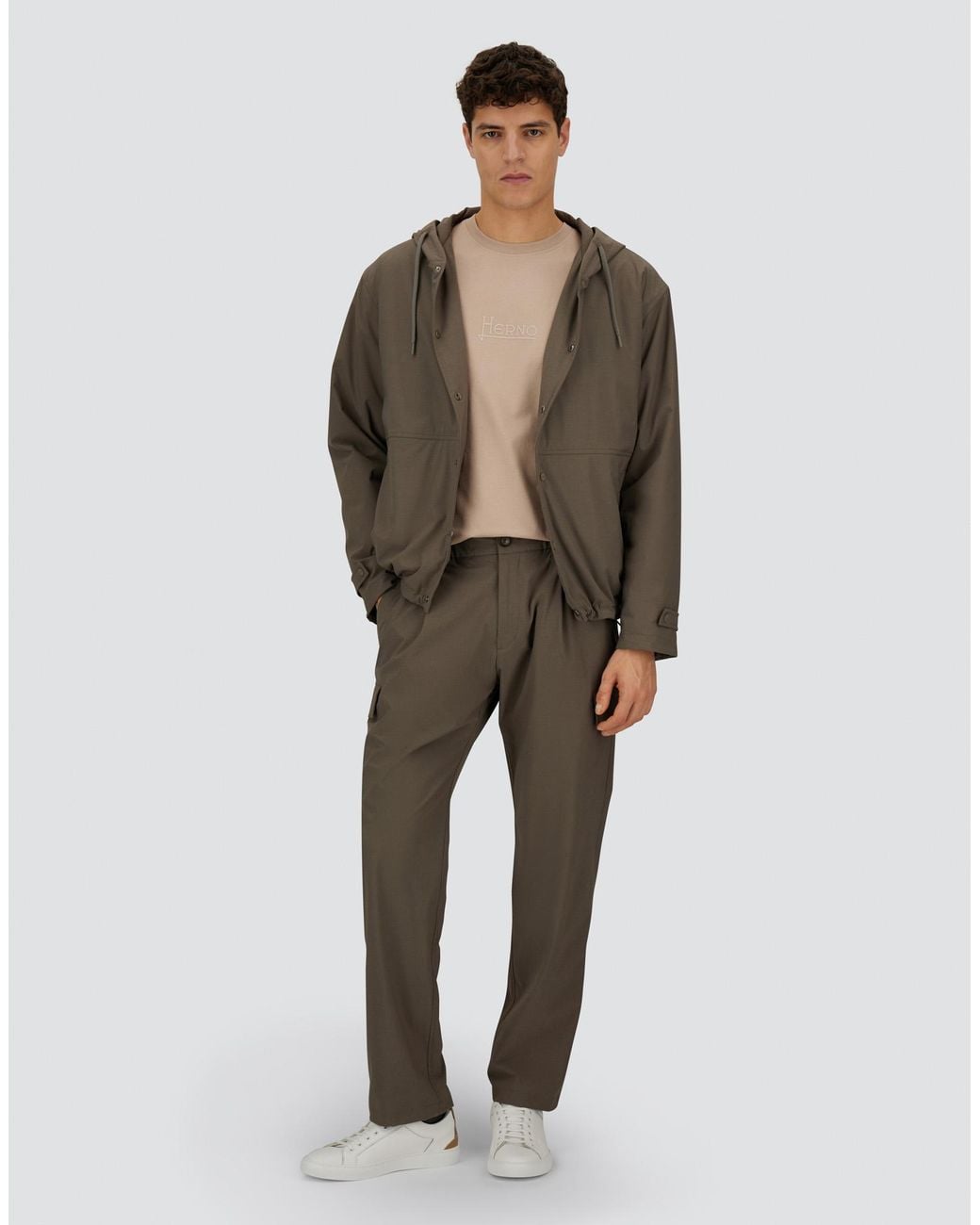 Herno Brown Resort Jacket for men