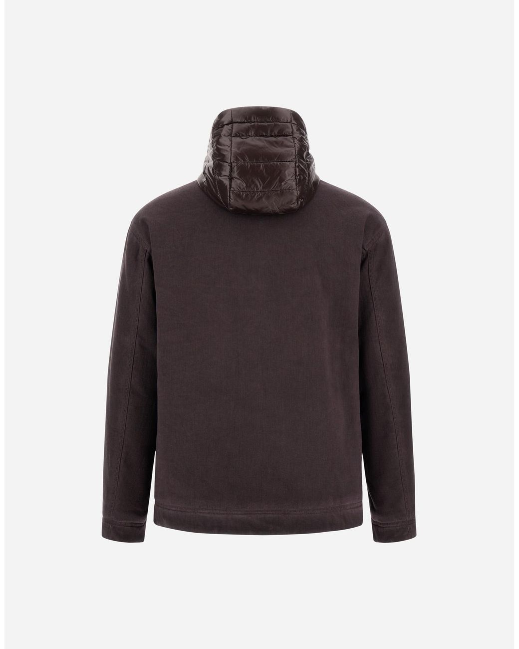 Herno Brown Denim-Effect Gabardine And Nylon Ultralight Jacket for men