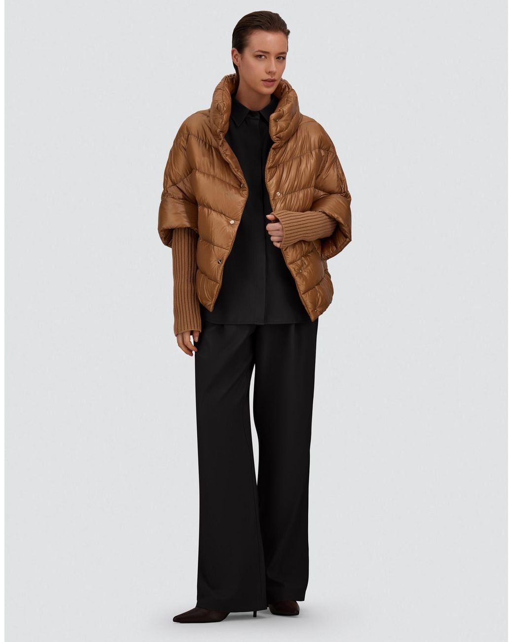 Herno Black Flannel Touch Trousers