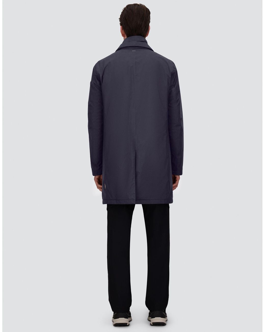 Herno Blue 2-Layer Gore-Tex Coat for men