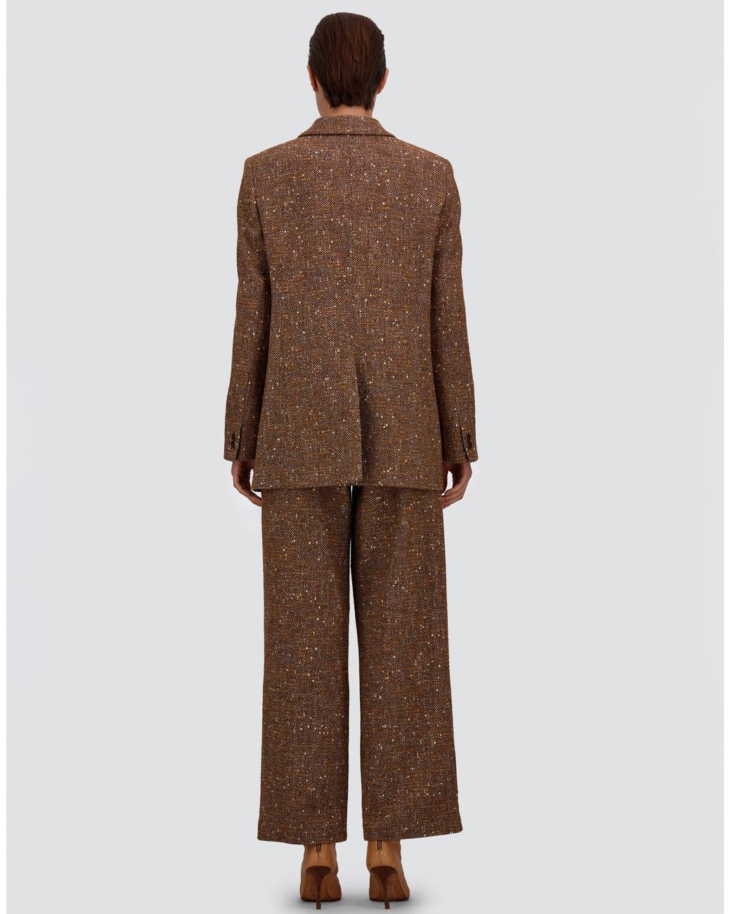 Herno Brown Baby Alpaca And Wool Trousers