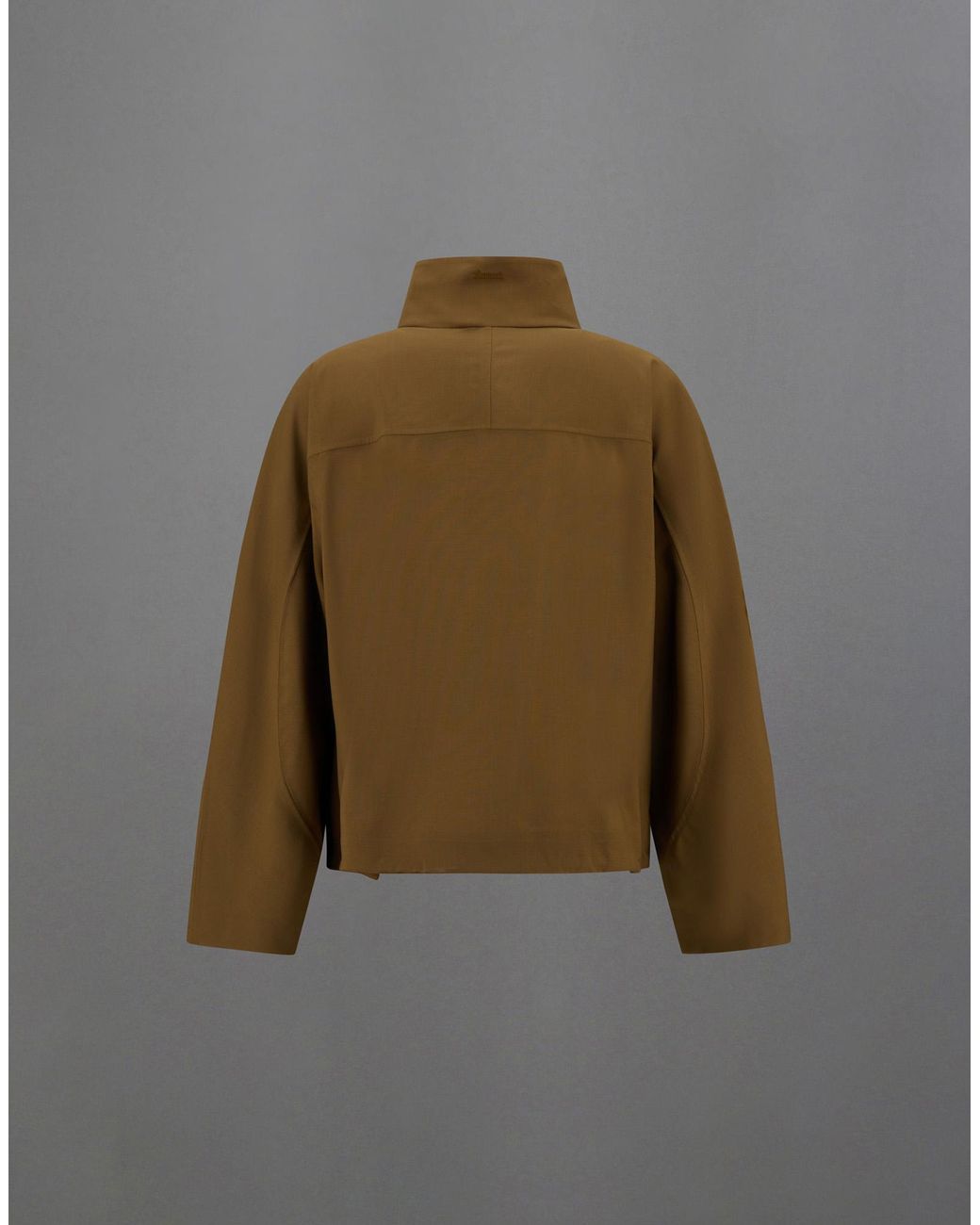 Herno Green Laminar Jacket With High Collar