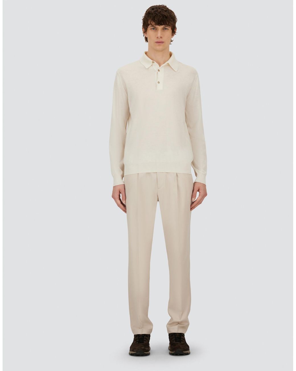 Herno White Resort Trousers for men