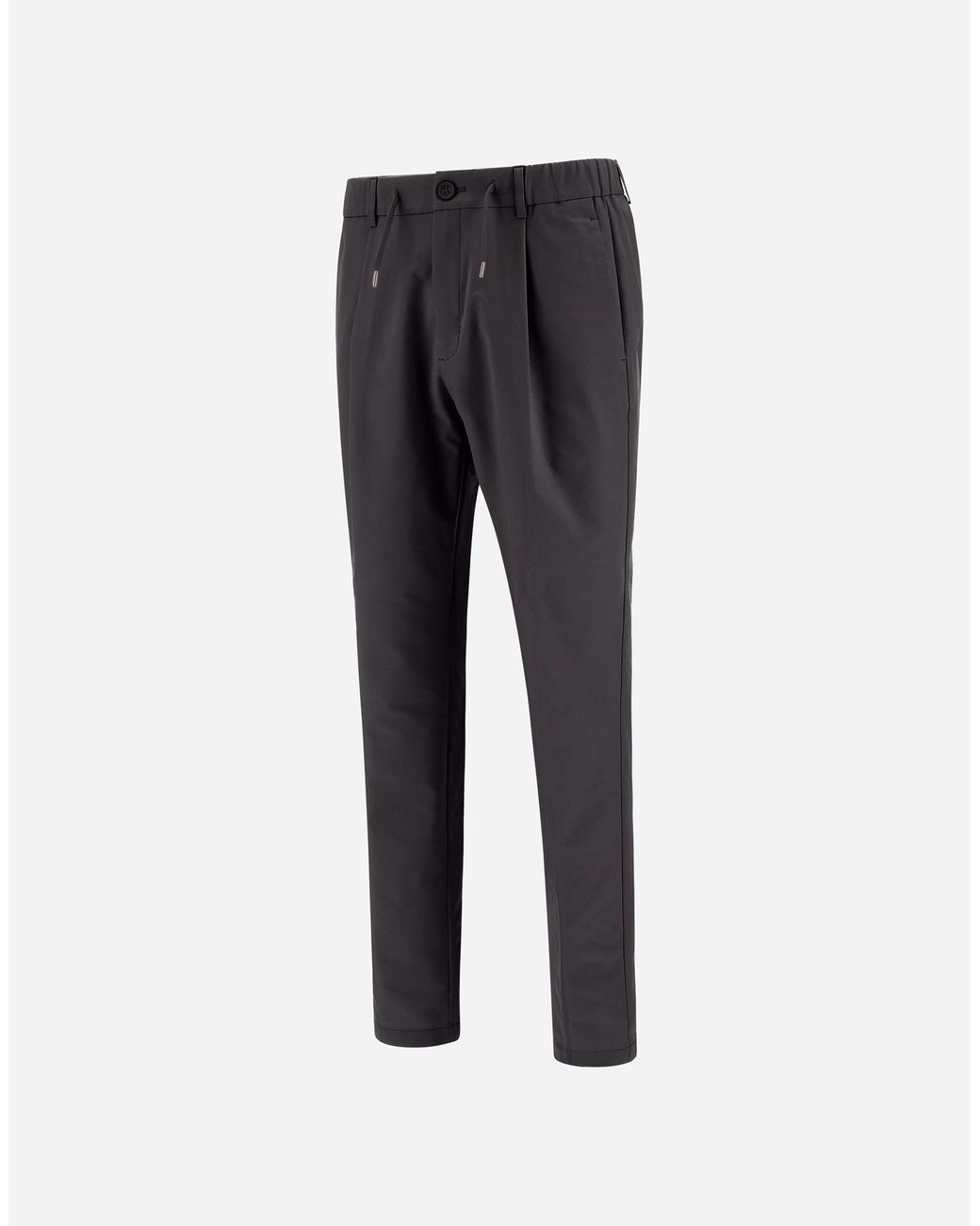Herno Gray Technical Stretch Fabric Trousers for men