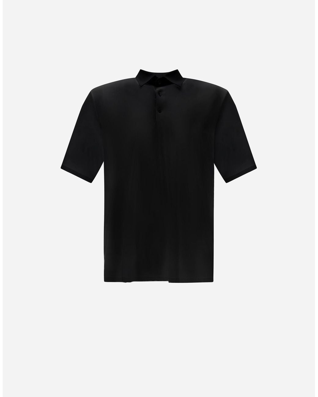 Herno Black Spring Ultralight Scuba Polo Shirt for men