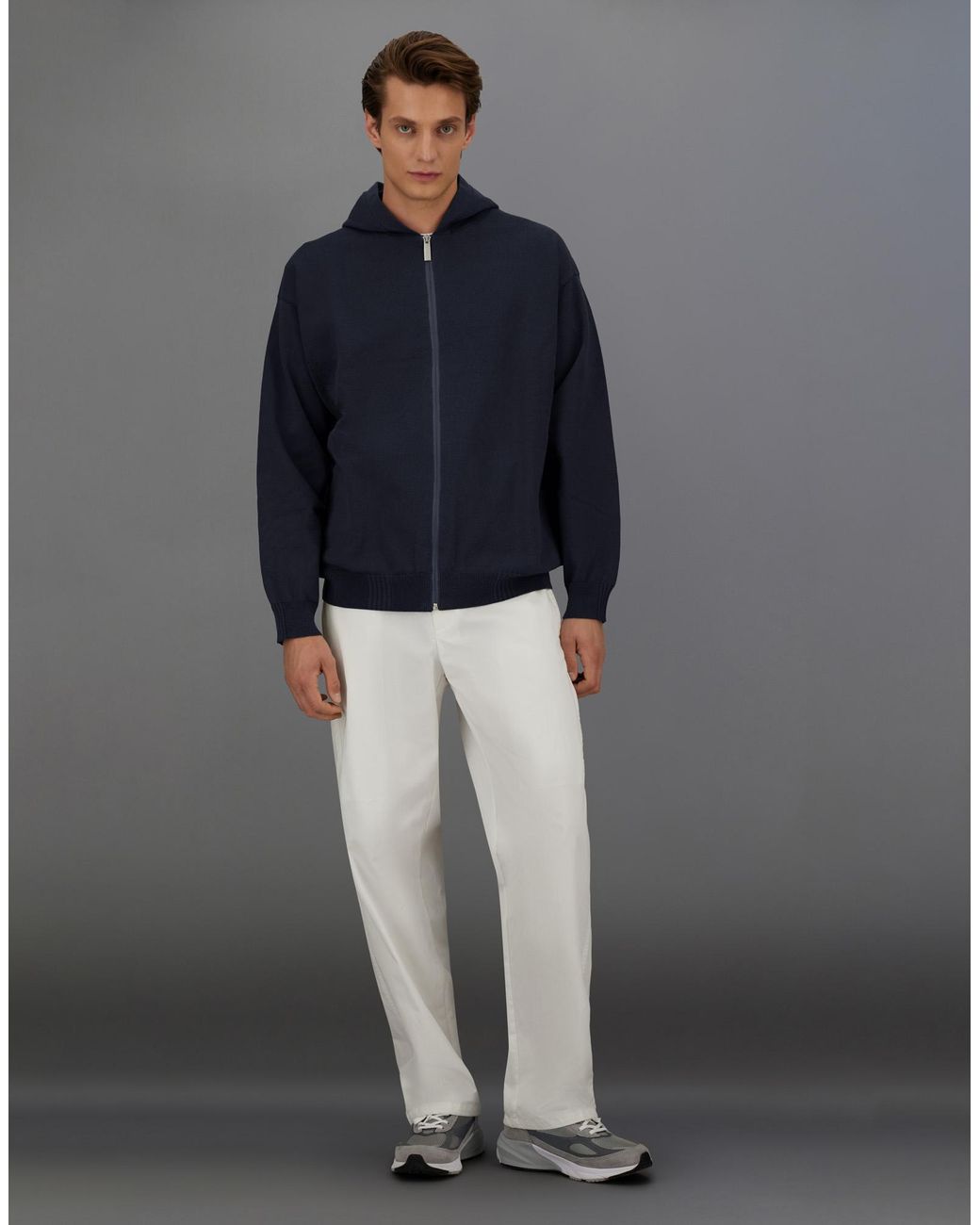 Herno Blue Laminar Hoodie