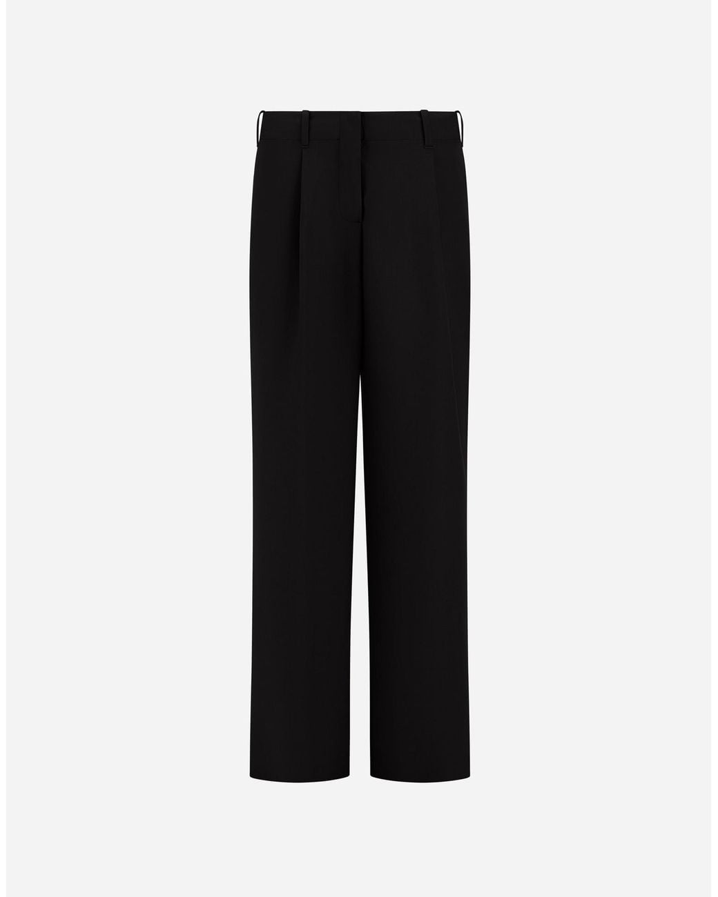 Herno Black Flannel Touch Trousers