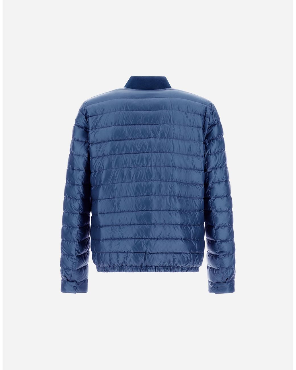 Herno Blue Nylon Ultralight Jacket for men