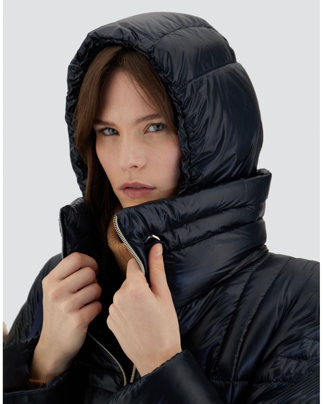 Herno Blue A-Shape Jacket