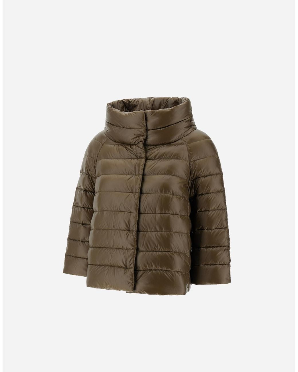 Herno Green Piumino Cappa Iconico Sofia Hdm