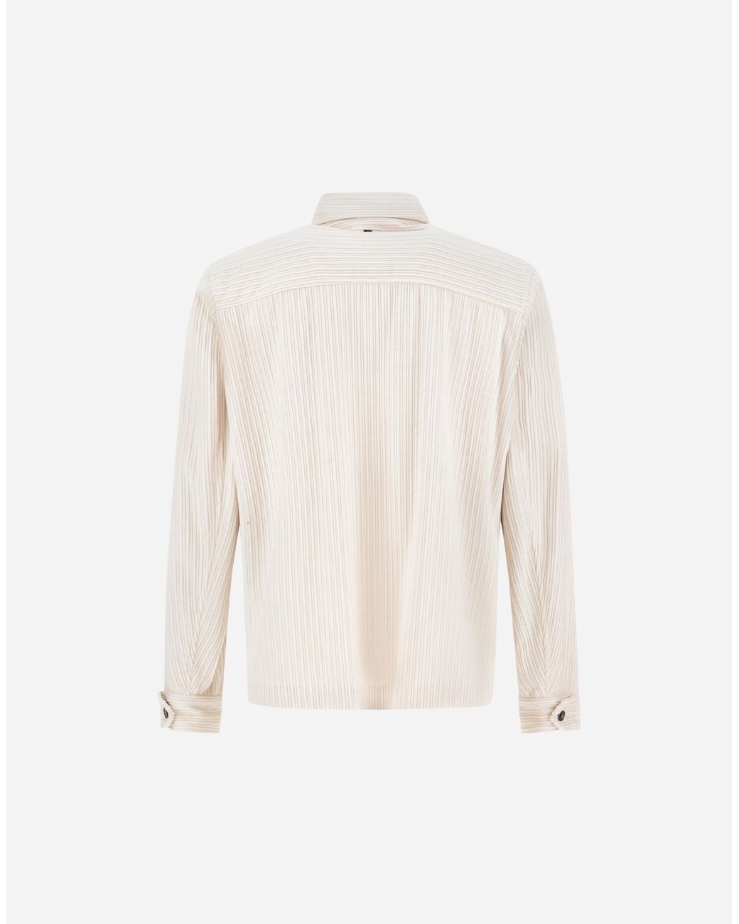 Herno Natural Corduroy Shacket for men