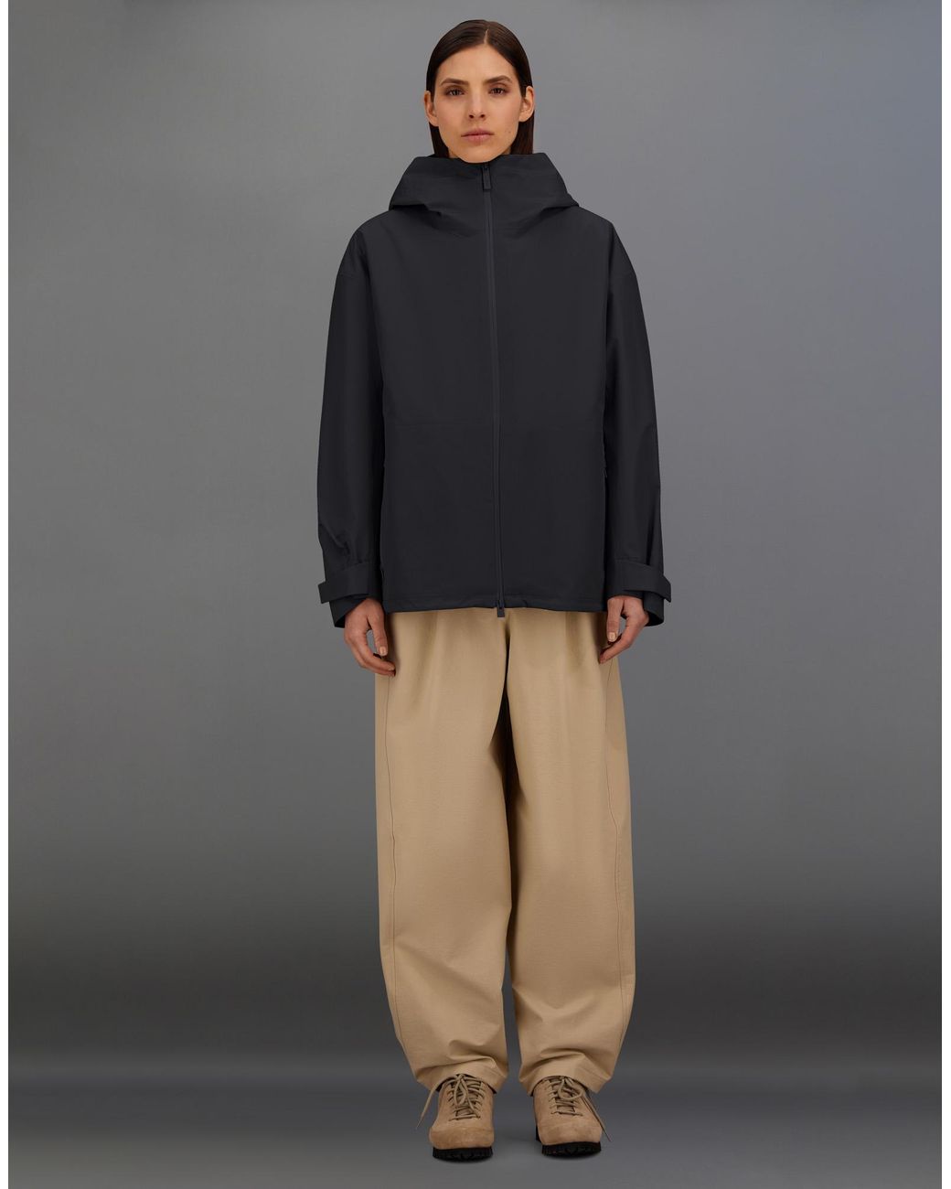 Herno Black Short Laminar Parka