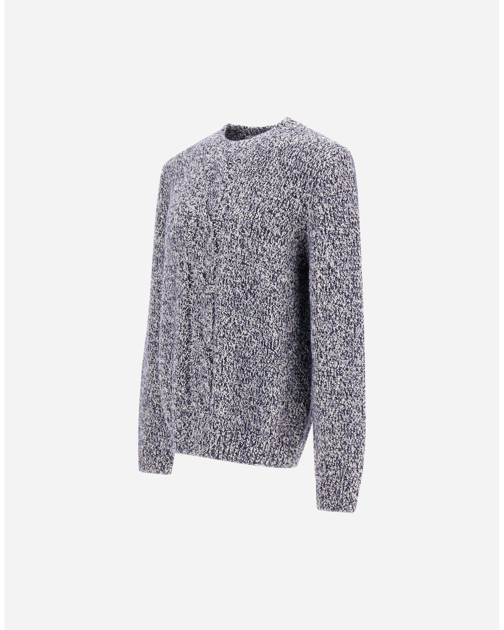 Herno Gray Wool Jumper With Buttoned Detail for men