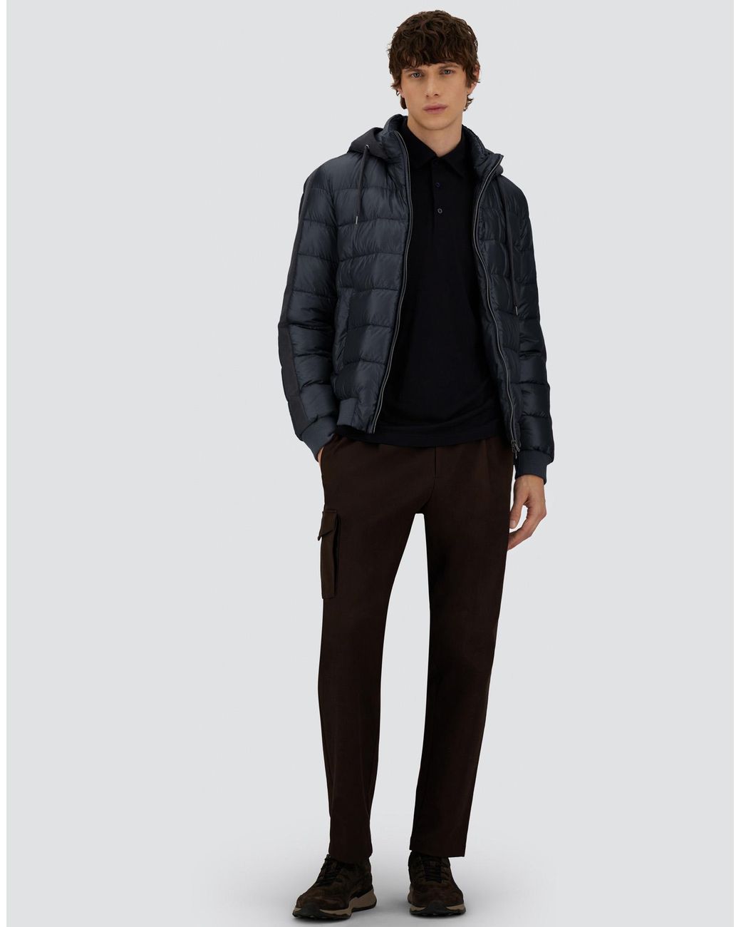Herno Blue Resort Bomber Jacket for men