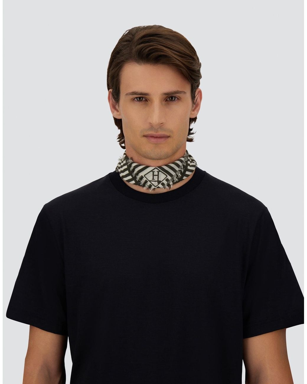 Herno Gray Scarf for men
