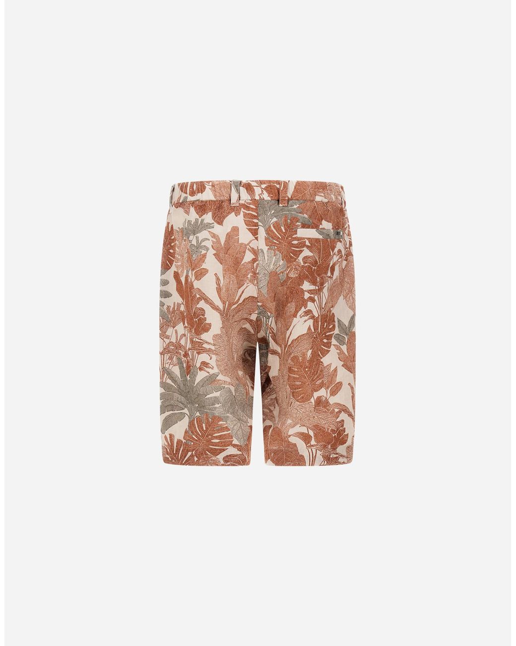 Herno White Cargo Shorts for men