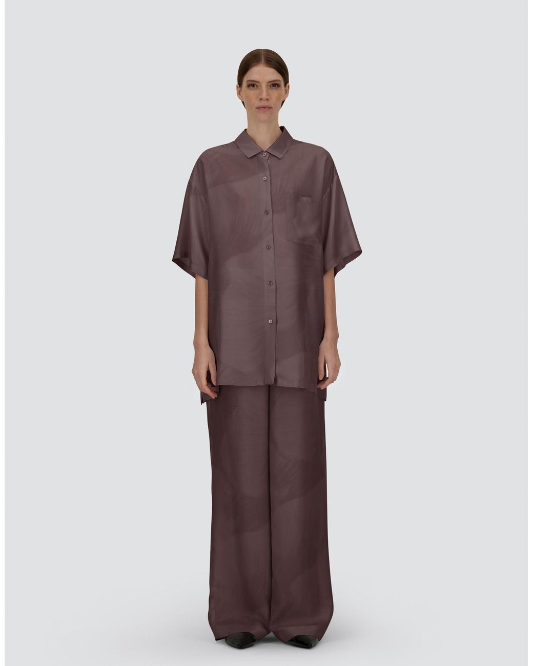 Herno Purple Resort Shirt