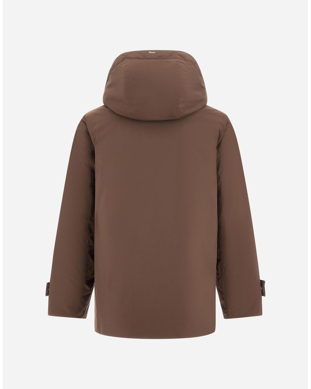 Herno Brown Hooded Parka for men