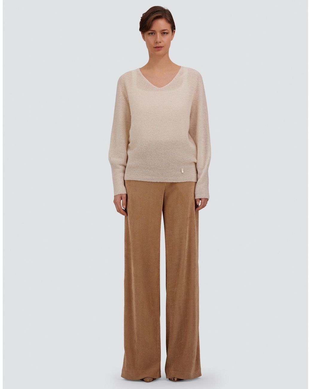 Herno White Alpaca And Wool Stocking-Stitch Jumper