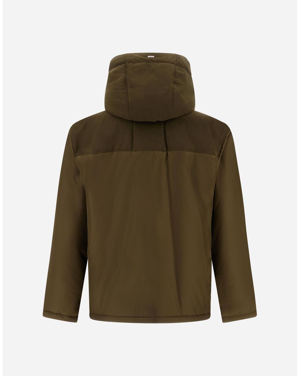 Herno Green Short Parka for men