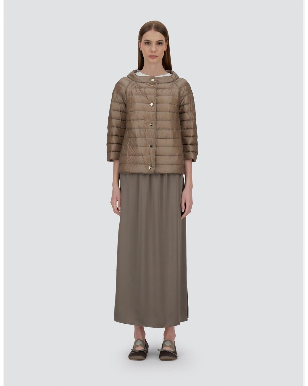 Herno Natural Reversible Cape Nylon Ultralight