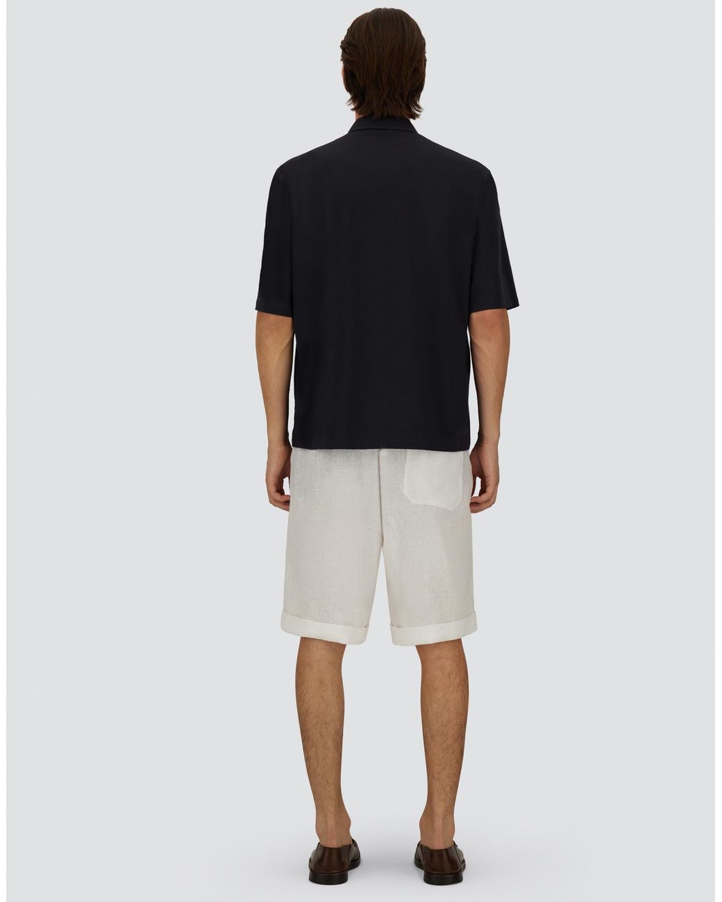 Herno Blue Seer-Crease Shirt for men