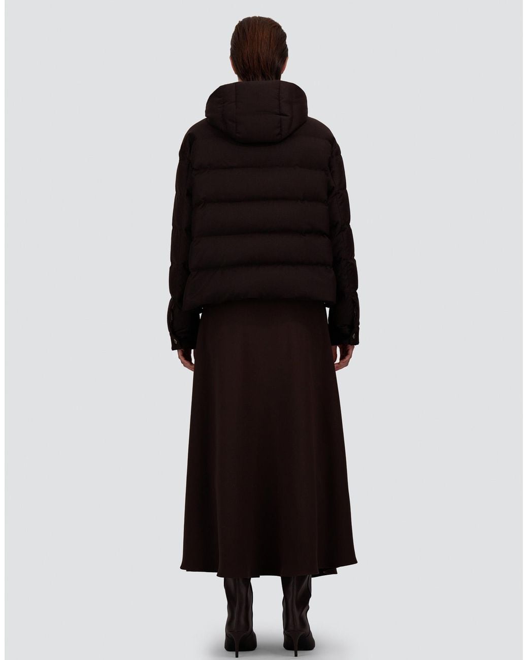 Herno Black Wool And Silk Jacket