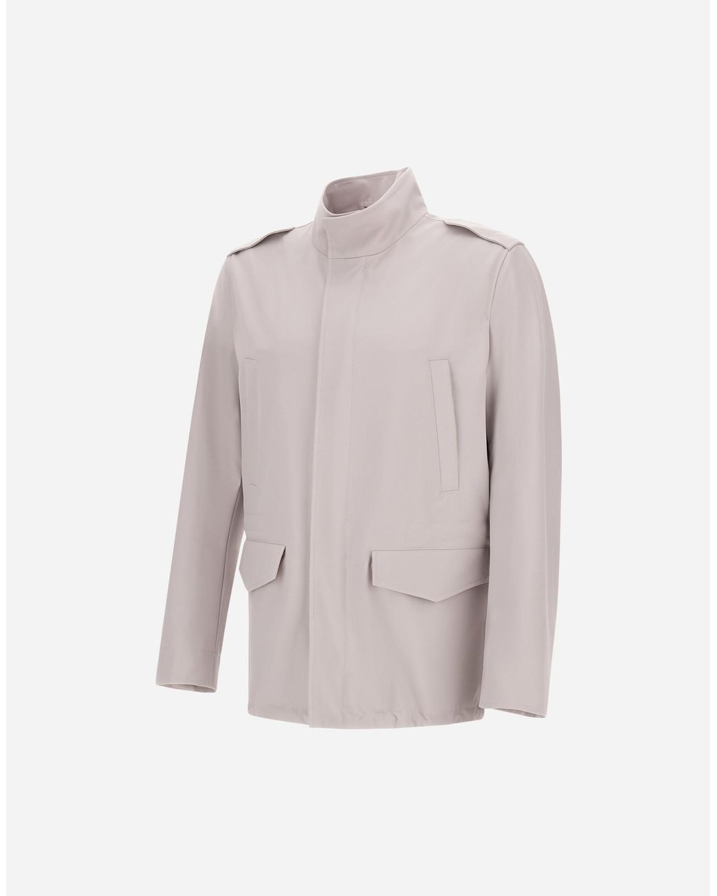 Herno Gray Field Jacket for men