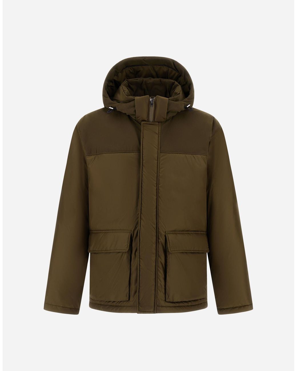 Herno Green Short Parka for men