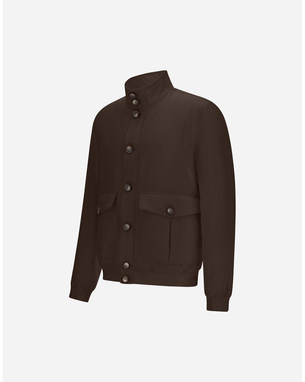 Herno Brown Bomber Jacket for men