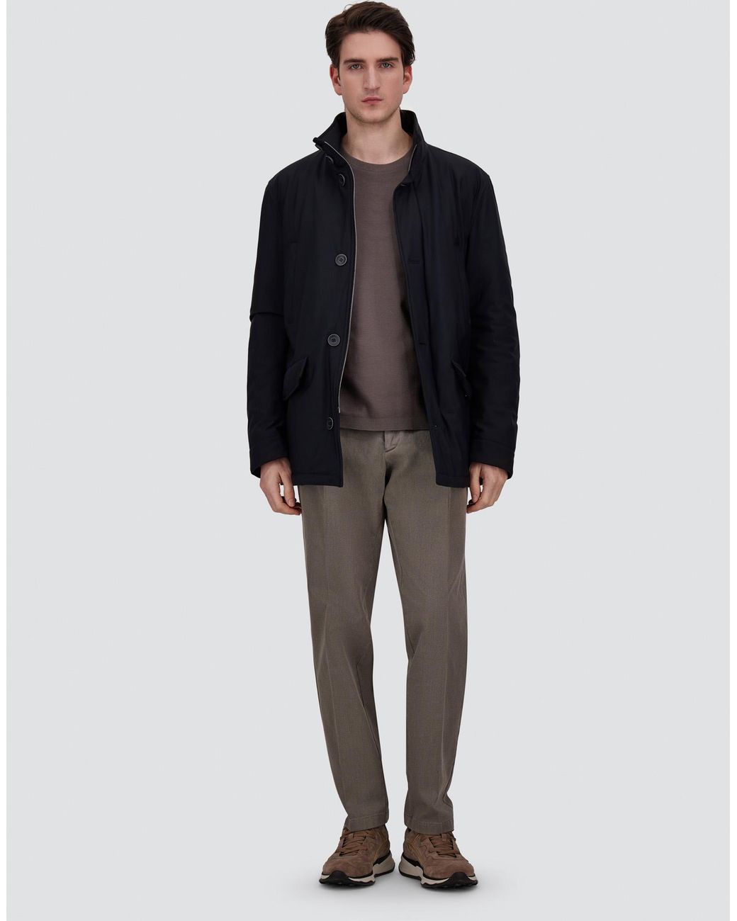 Herno Gray Trousers for men
