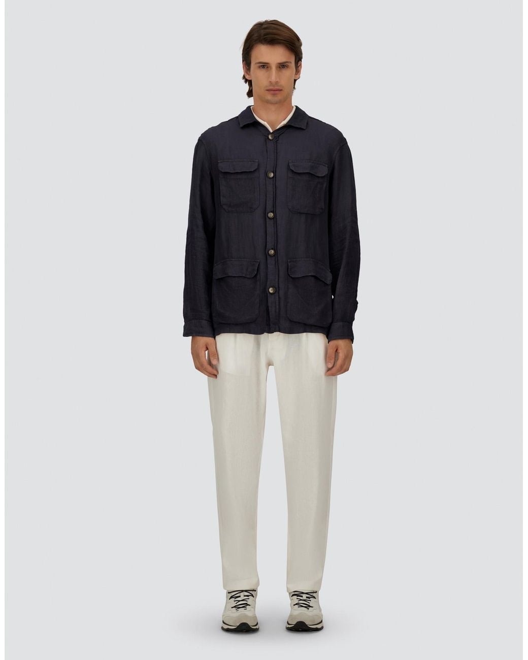 Herno Blue Field Jacket for men