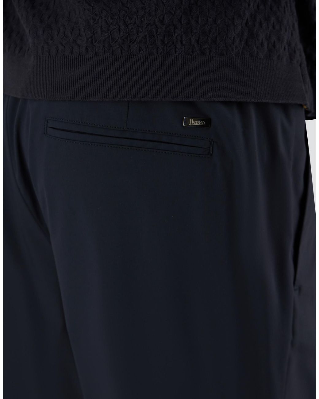 Herno Blue Resort Trousers for men