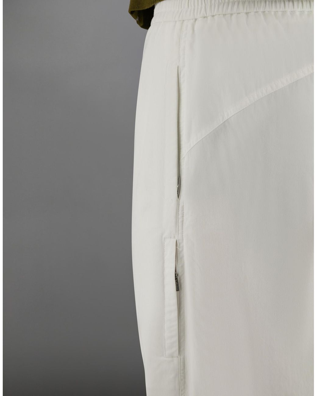 Herno Gray Laminar Straight-Leg Trousers