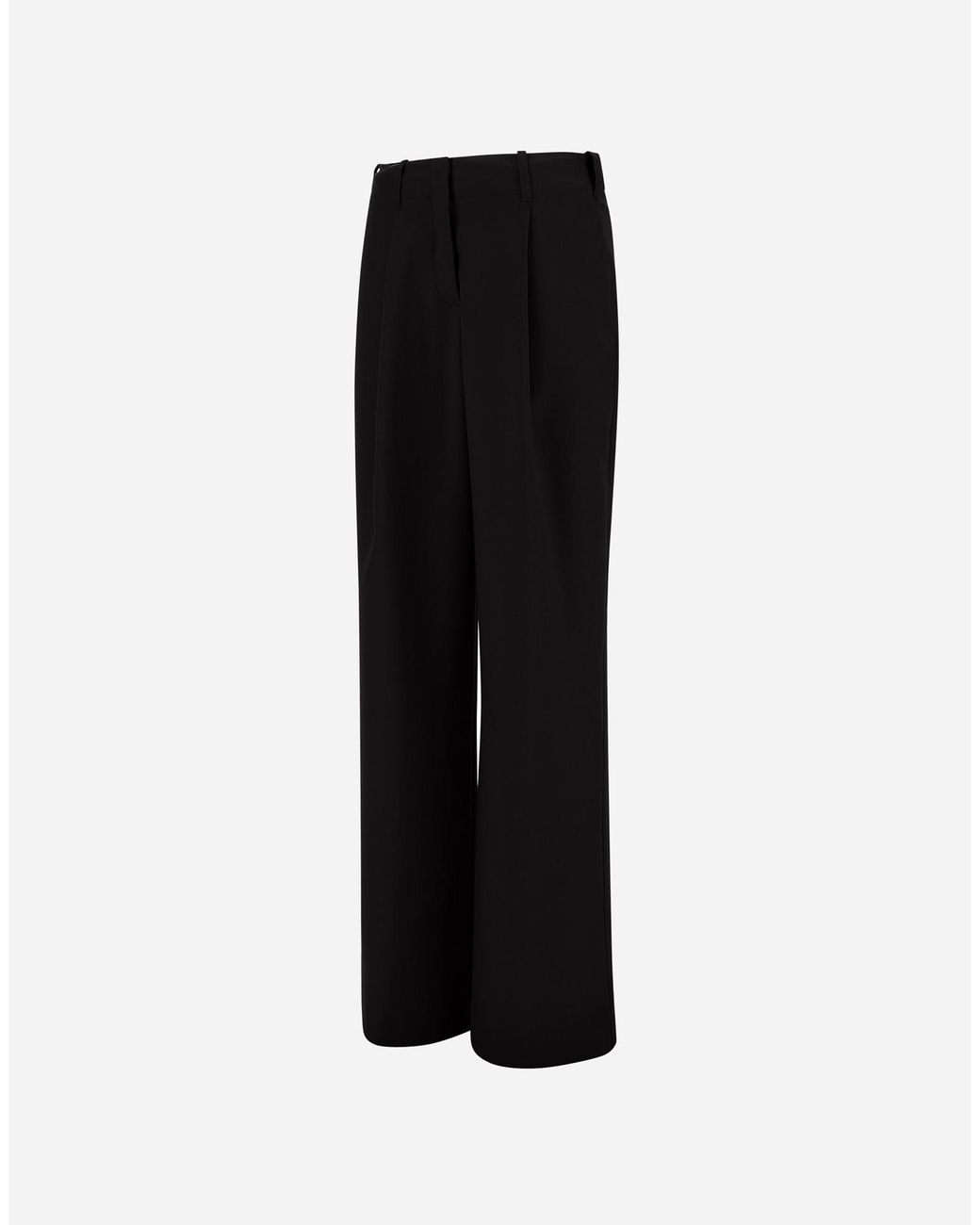 Herno Black Flannel Touch Trousers