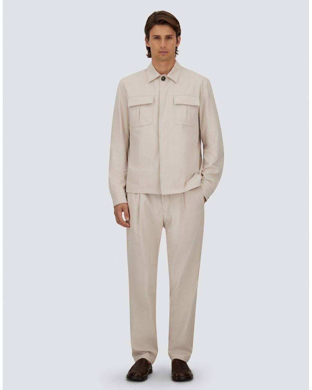 Herno White Shacket for men