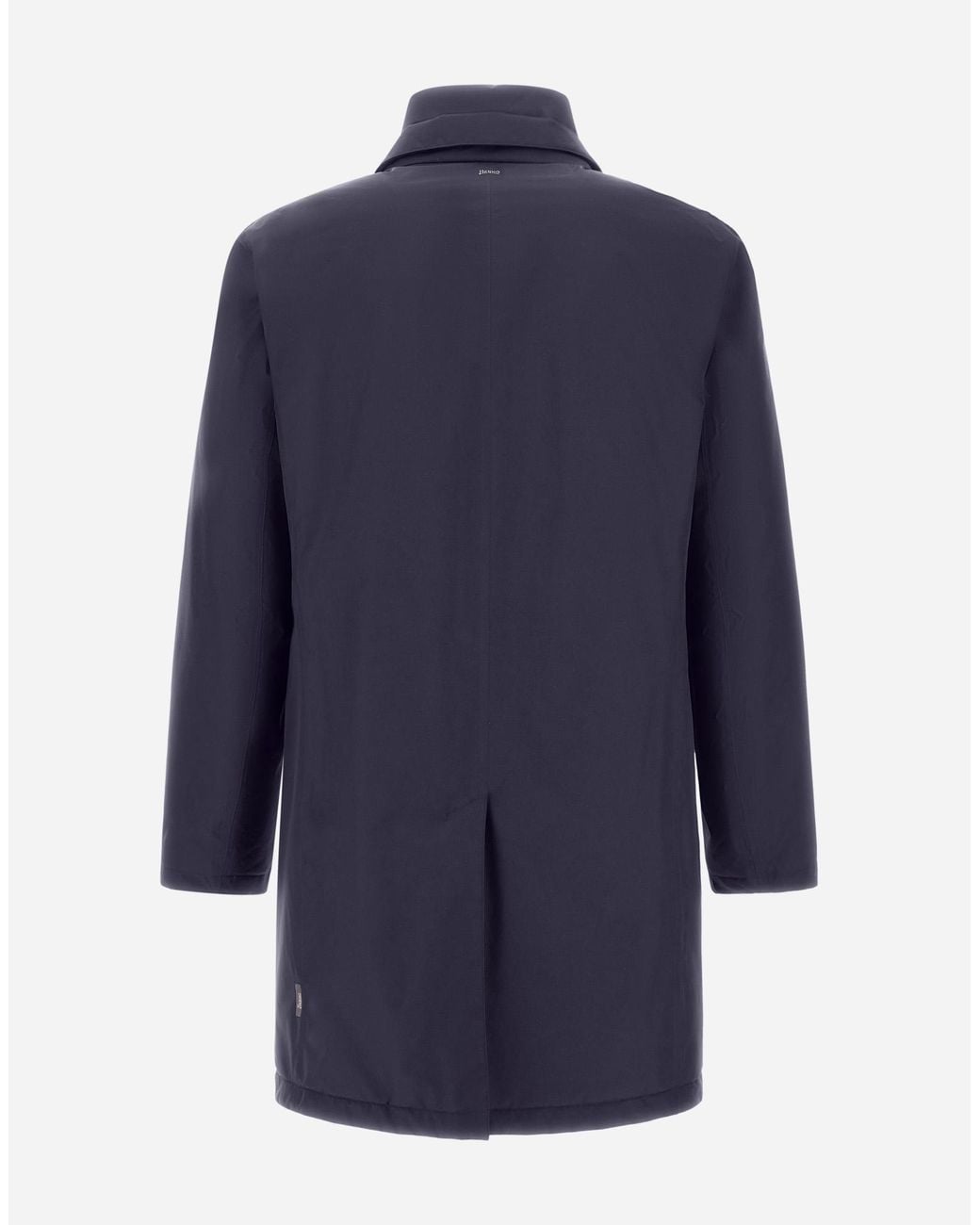 Herno Blue 2-Layer Gore-Tex Coat for men