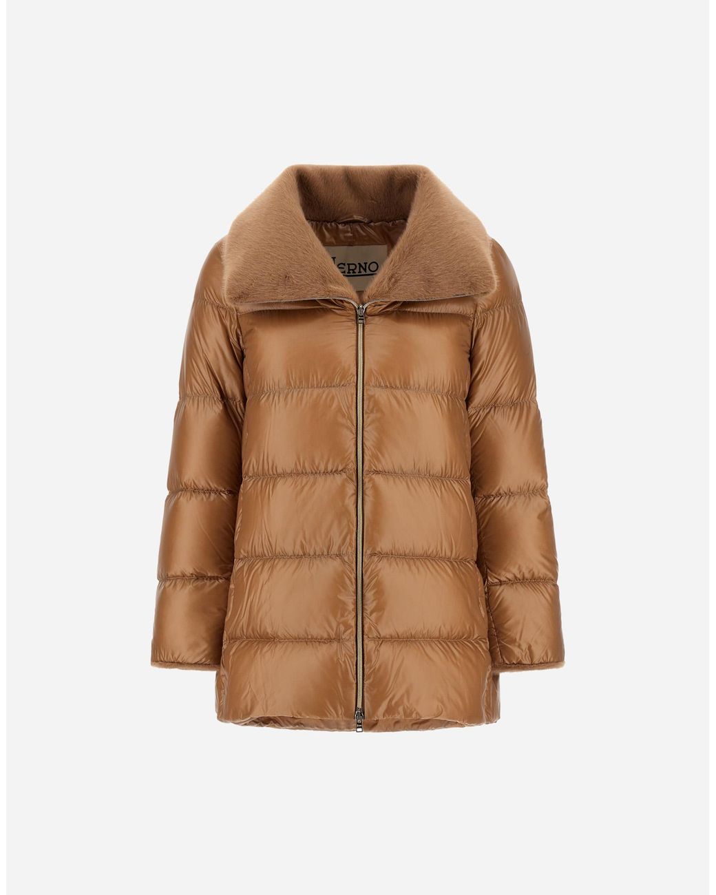 Herno Brown A-Shape Jacket