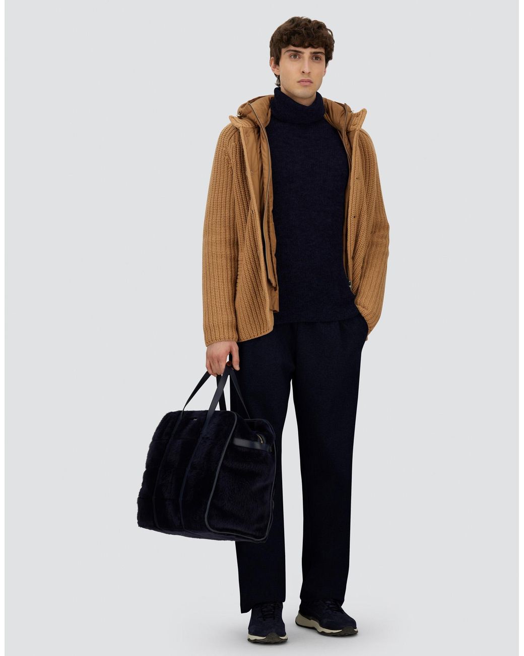 Herno Brown Cardigan for men