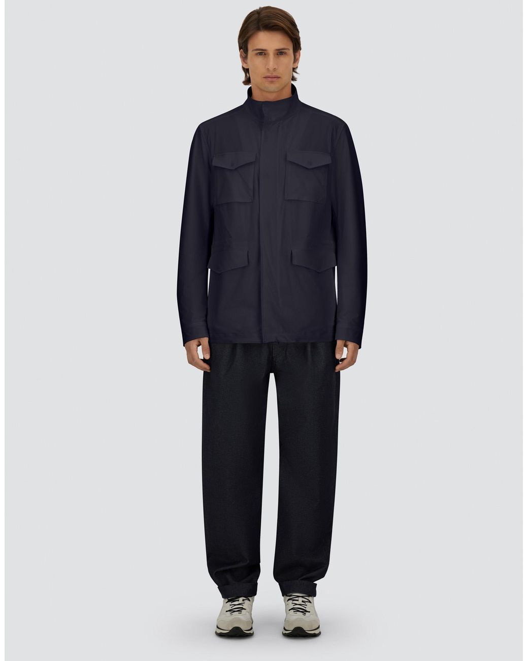 Herno Blue Field Jacket for men