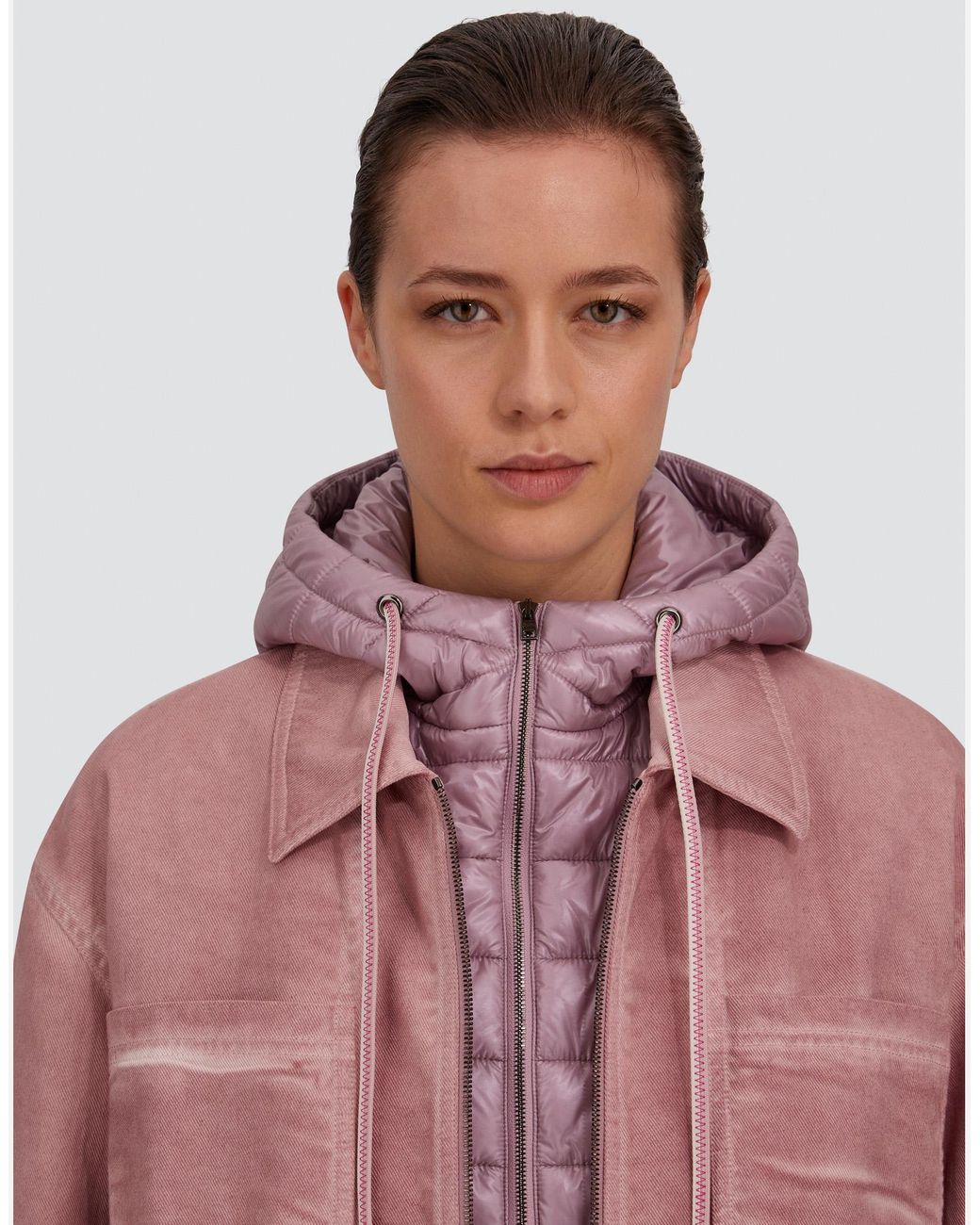 Herno Pink Short Parka