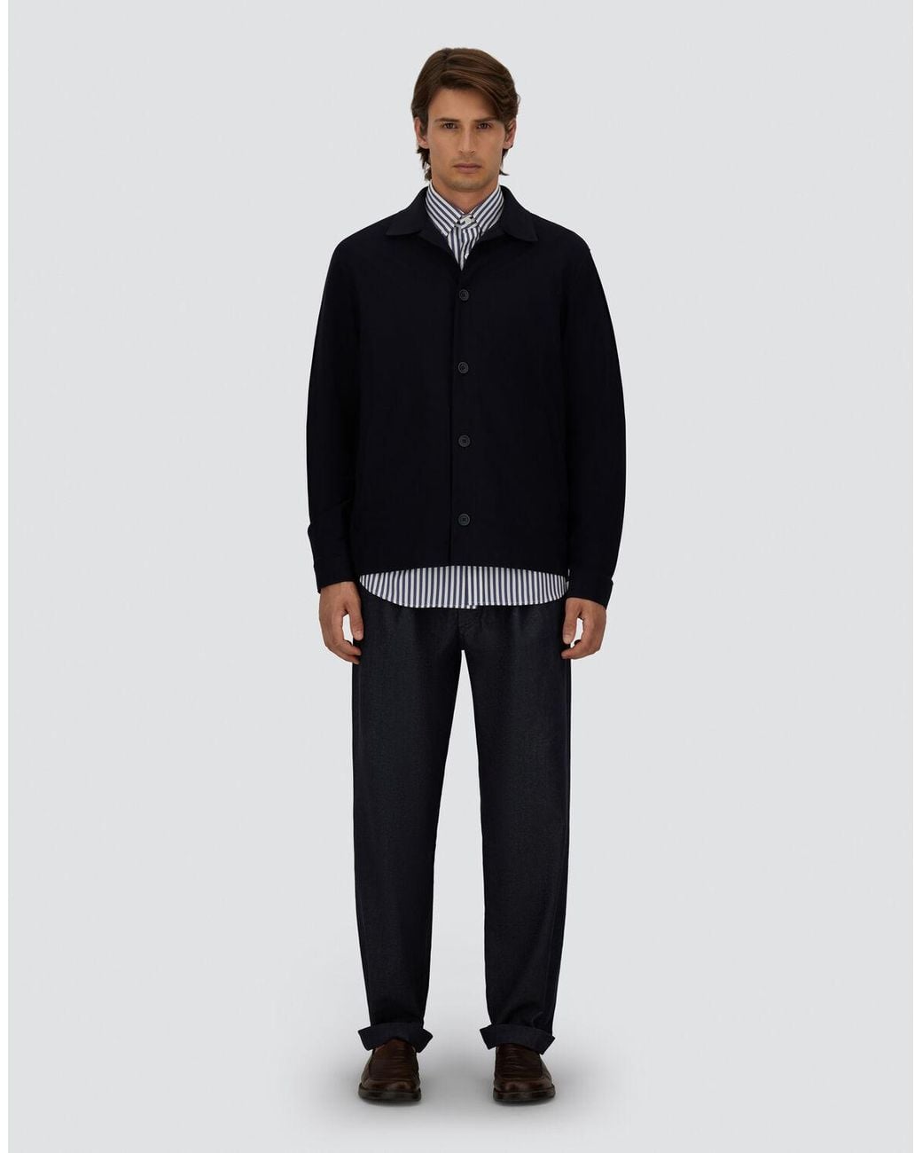 Herno Blue Shacket for men