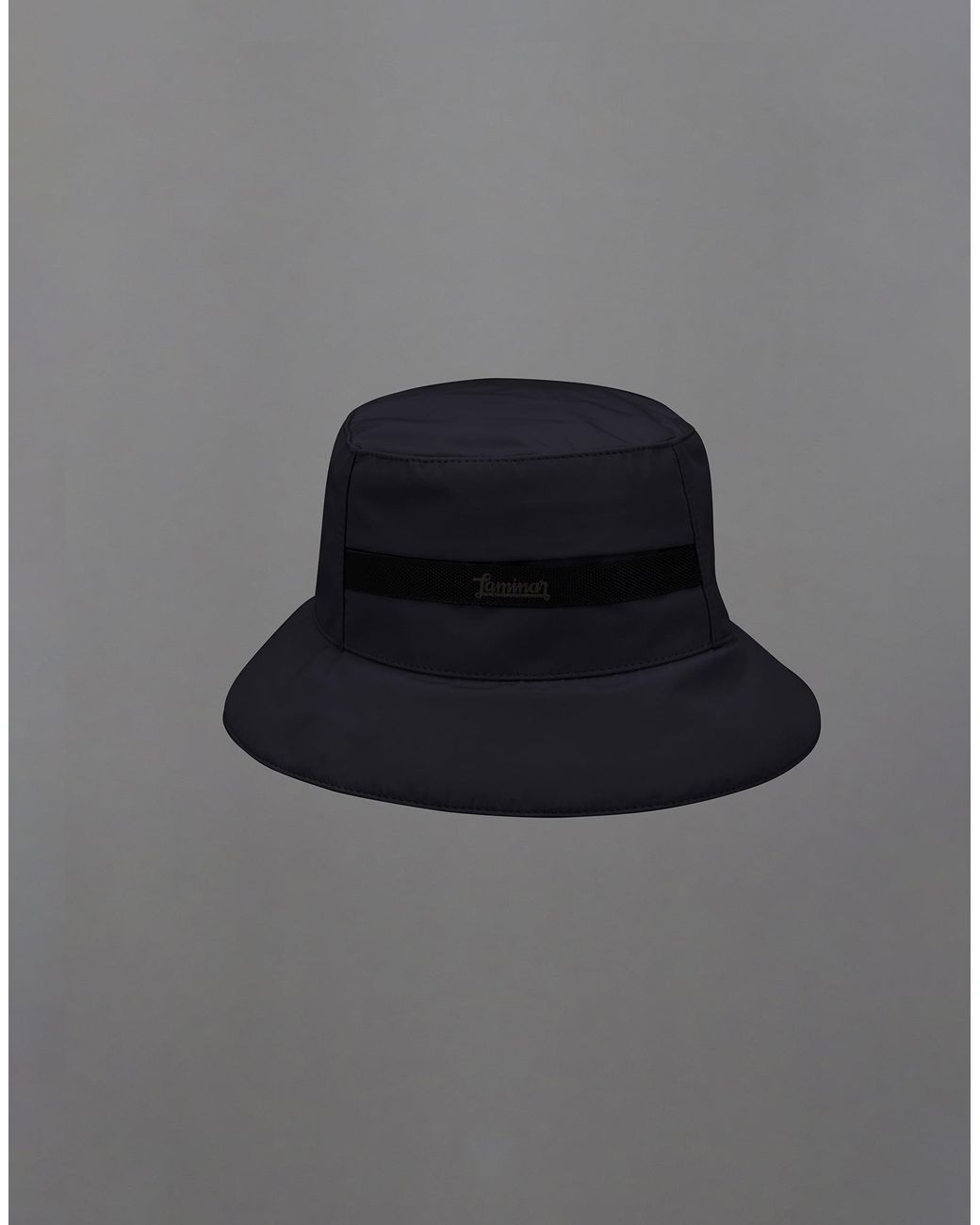 Herno Black Laminar Hat