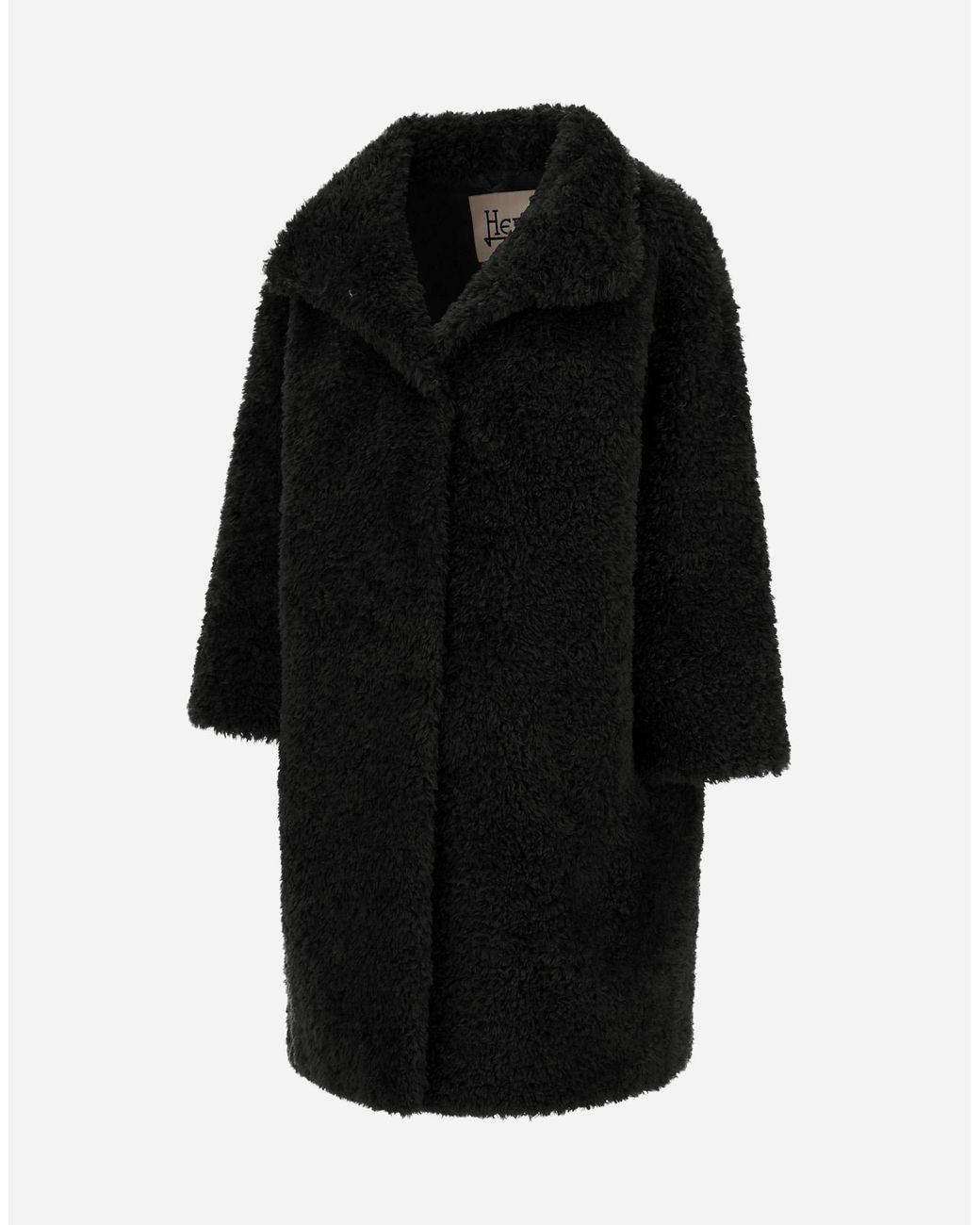 Herno Black Single-Breasted Coat
