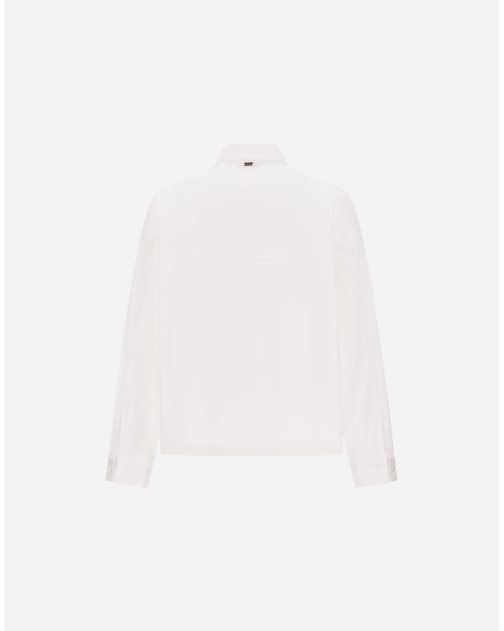 Herno White Cotton Poplin Shirt