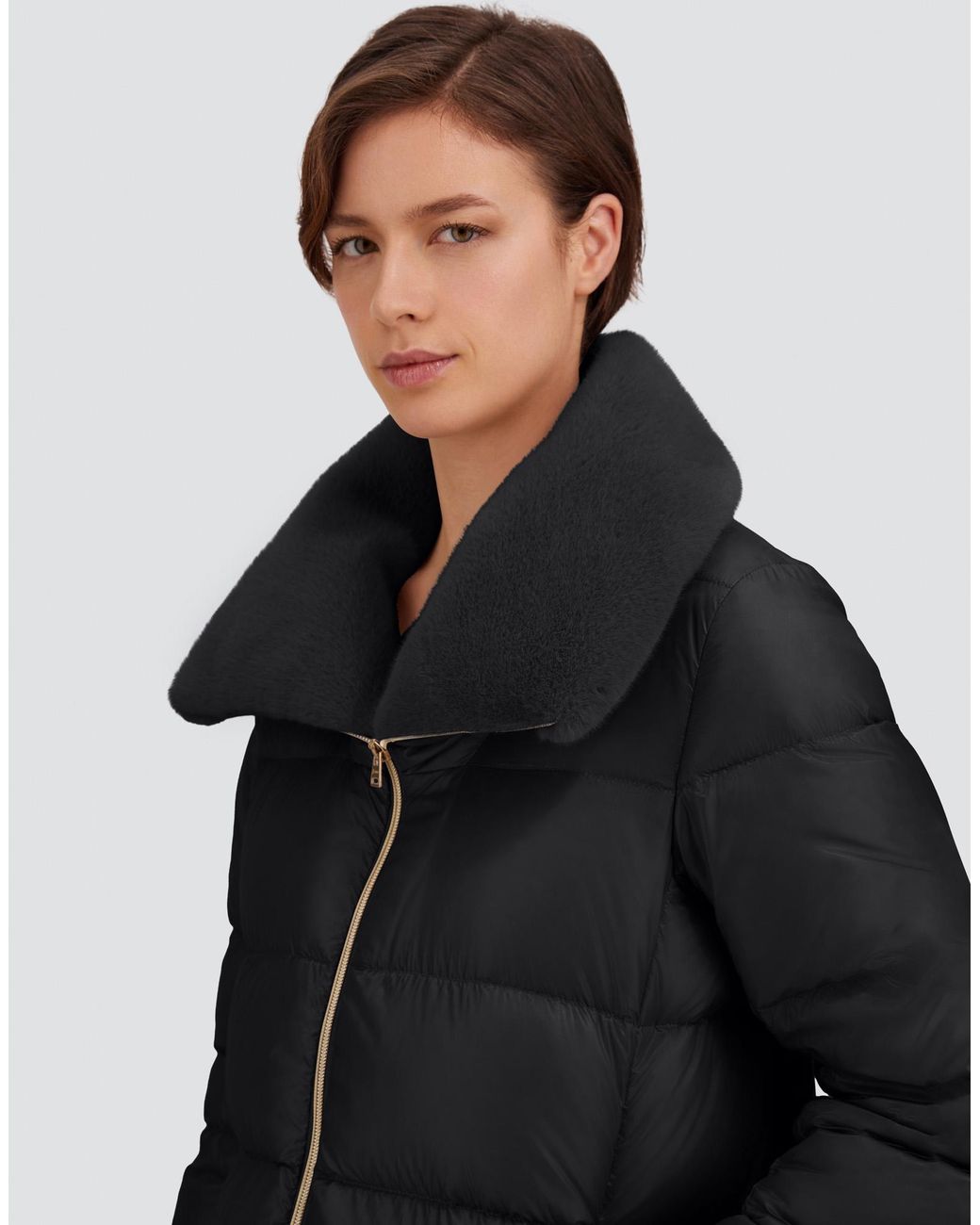 Herno Black A-Shape Jacket