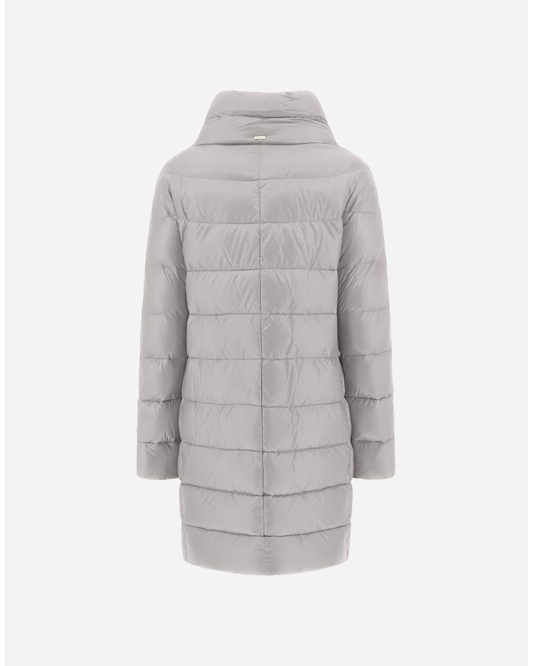 Herno Gray Piumino Lungo Iconico Dora Hdm