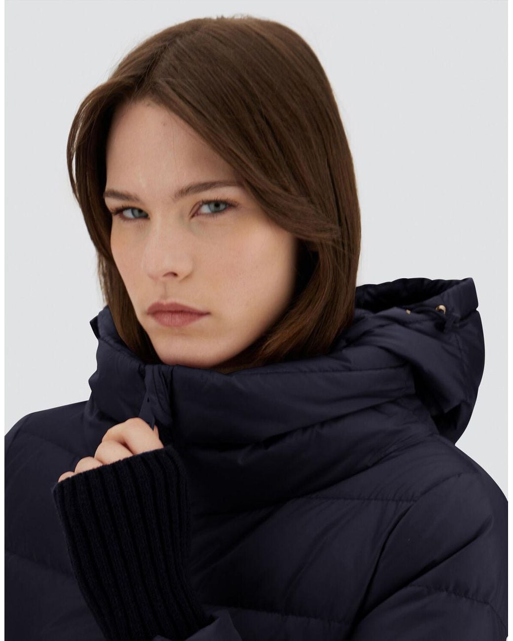 Herno Blue A-Shape Jacket